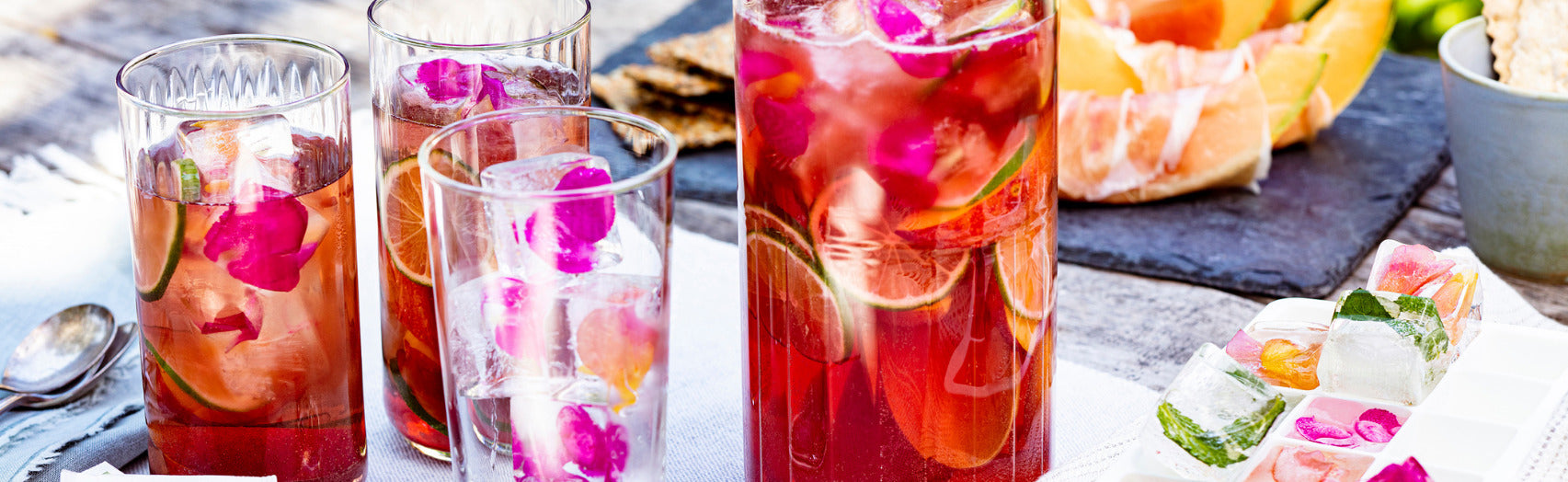 Hibiscus Iced Tea Spritzers