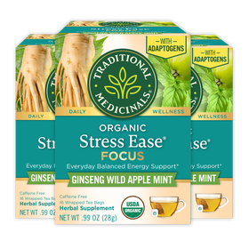 Stress Ease<sup>®</sup> Focus ginseng wild apple mint front of the box