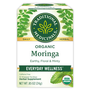 Moringa with Spearmint & Sage Tea front facing box View 1