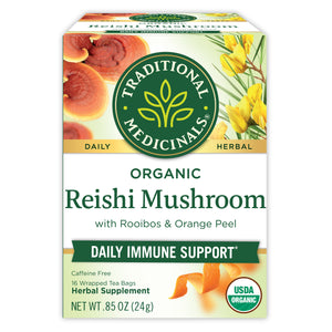 Reishi Mushroom with Rooibos & Orange Peel Tea box View 1