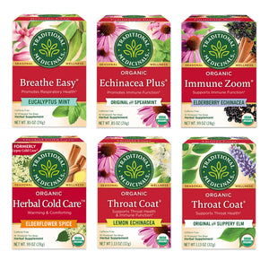 Seasonal Soothers set: eucalyptus mint, original with spearmint, organic immune zoom elderberry echinacea,  View 1