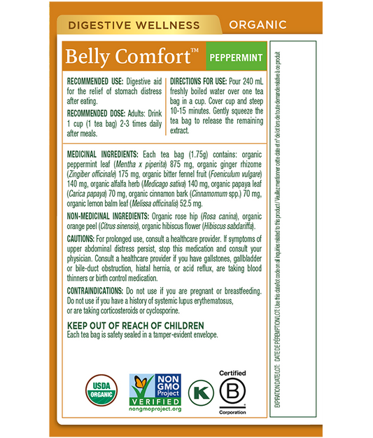 Organic Belly Comfort™ Peppermint Tea (Canada)