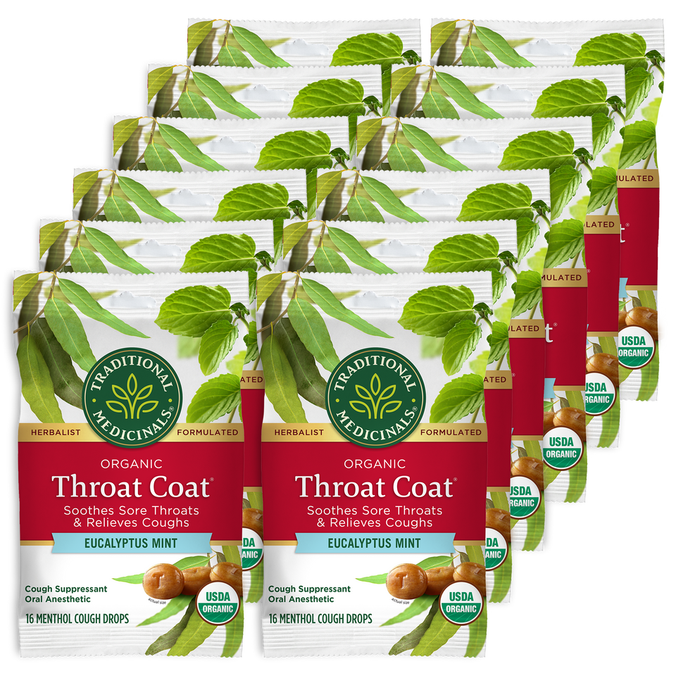 Throat Coat® Eucalyptus Mint Lozenges (Wholesale) of 12 packs