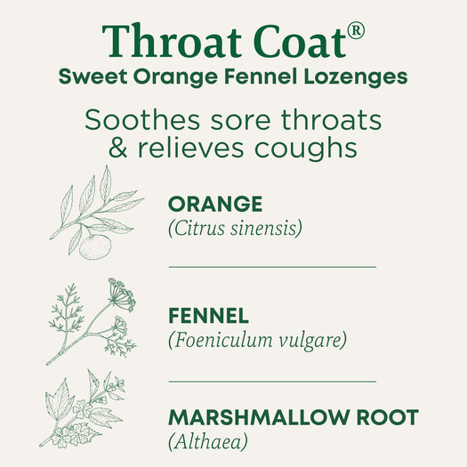 Throat Coat® Sweet Orange Fennel Lozenges