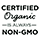 Certified Organic is always Non-GMO