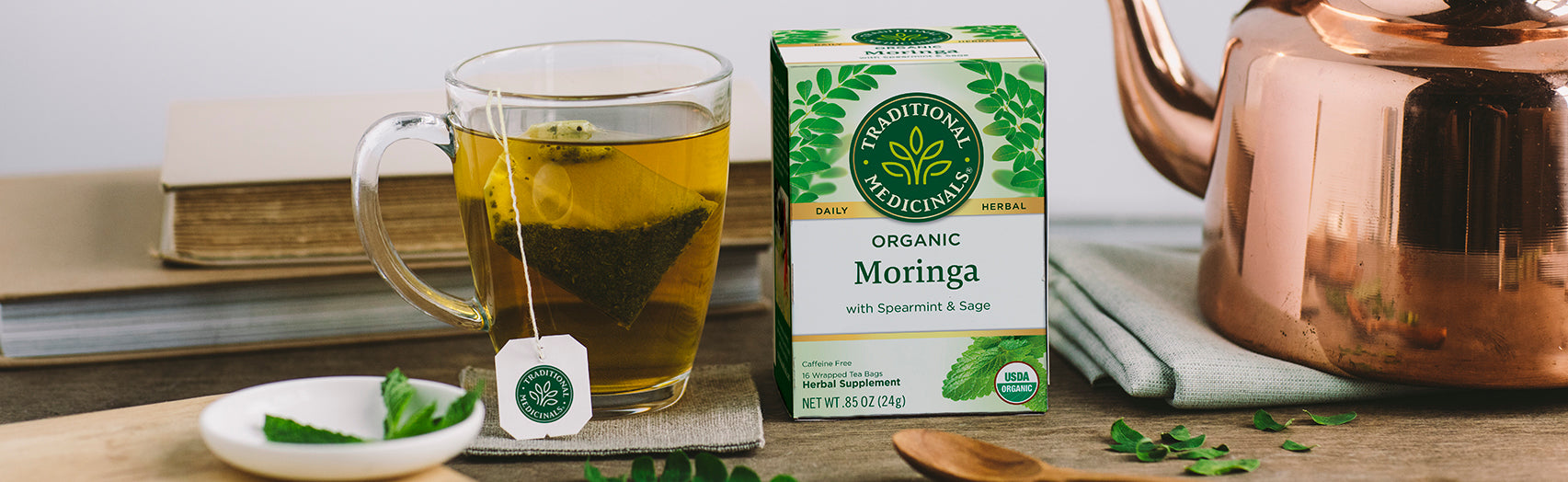 Organic Moringa Tea with Spearmint & Sage