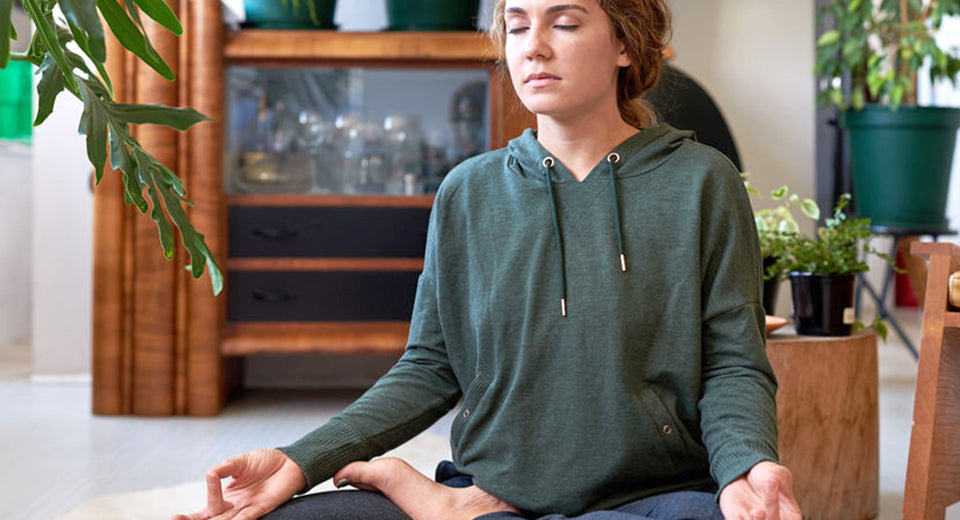 Woman meditating