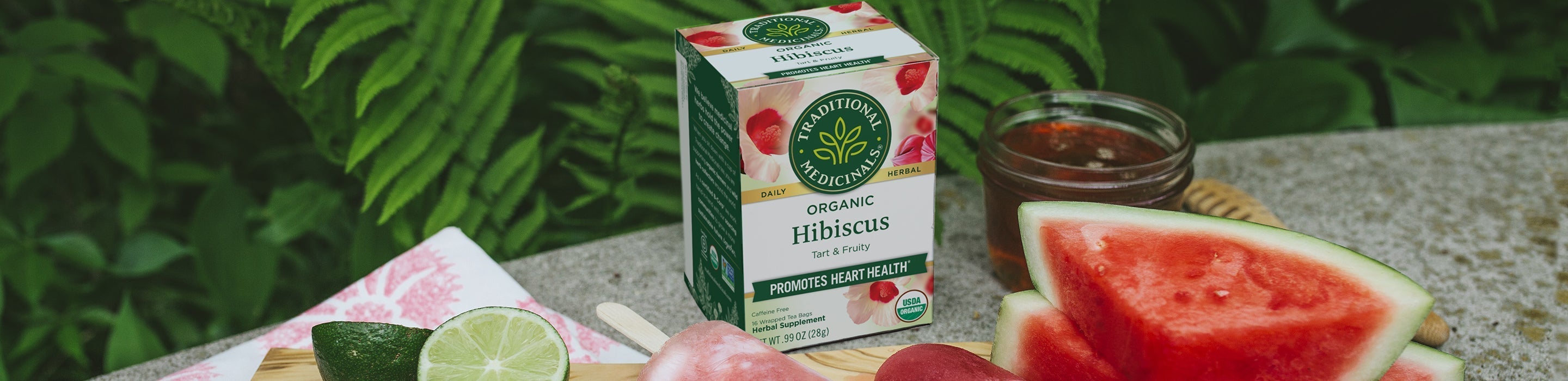 Ginger + Hibiscus Watermelon Pops
