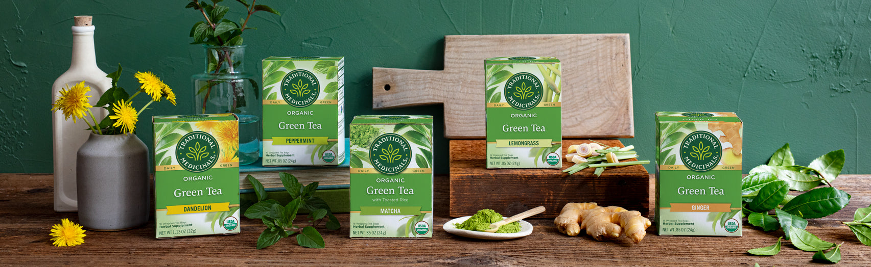 Energize with Green Teas