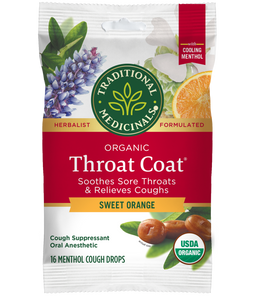Throat Coat® Sweet Orange Lozenges View 1