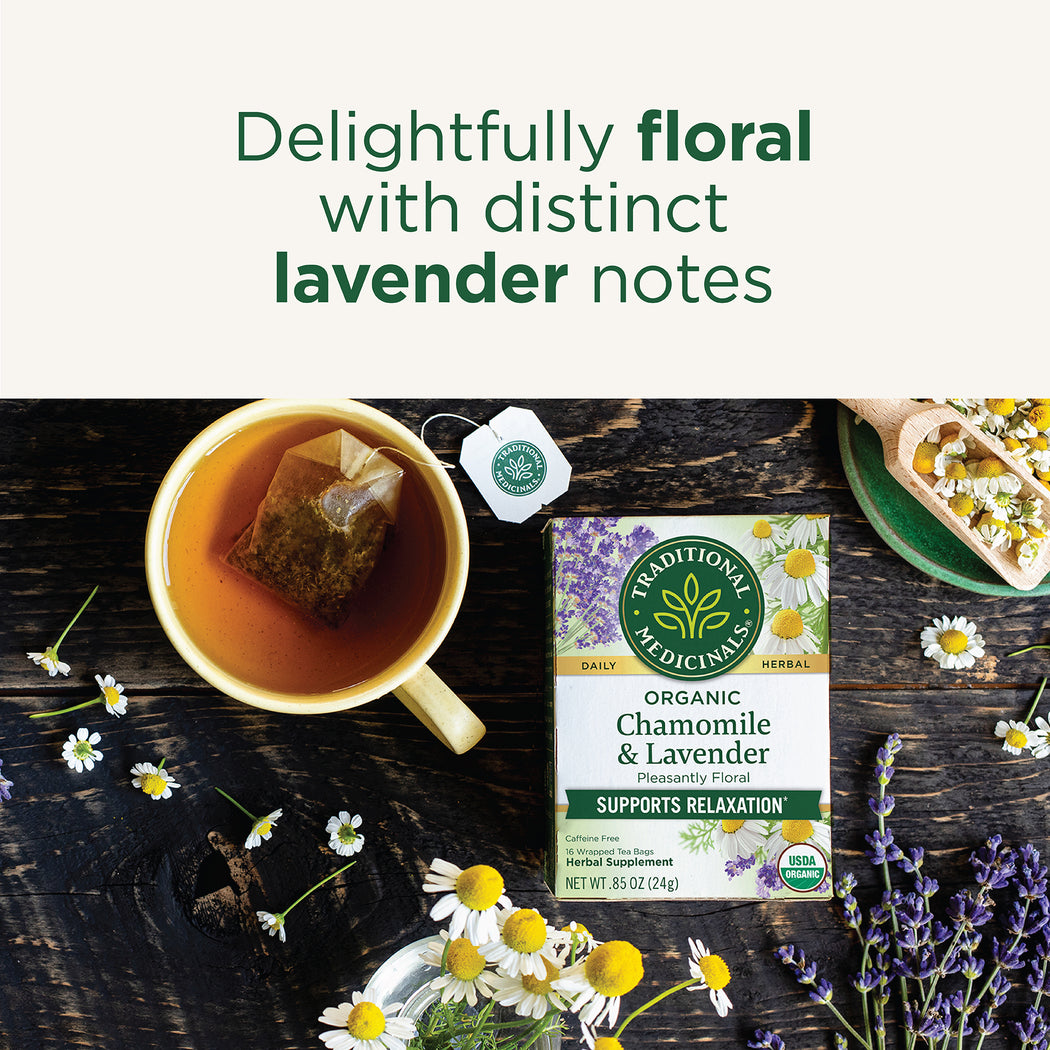 Chamomile Lavender Tea Traditional Medicinals
