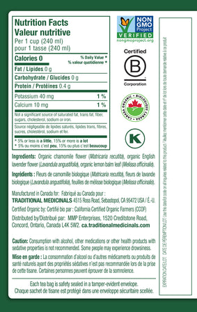 Organic Chamomile & Lavender Tea (Canada)