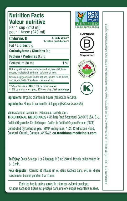Organic Chamomile Tea (Canada)
