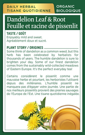 Organic Dandelion Leaf & Root Tea (Canada)