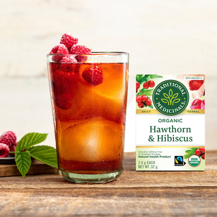 Organic Hawthorn & Hibiscus Tea (Canada)