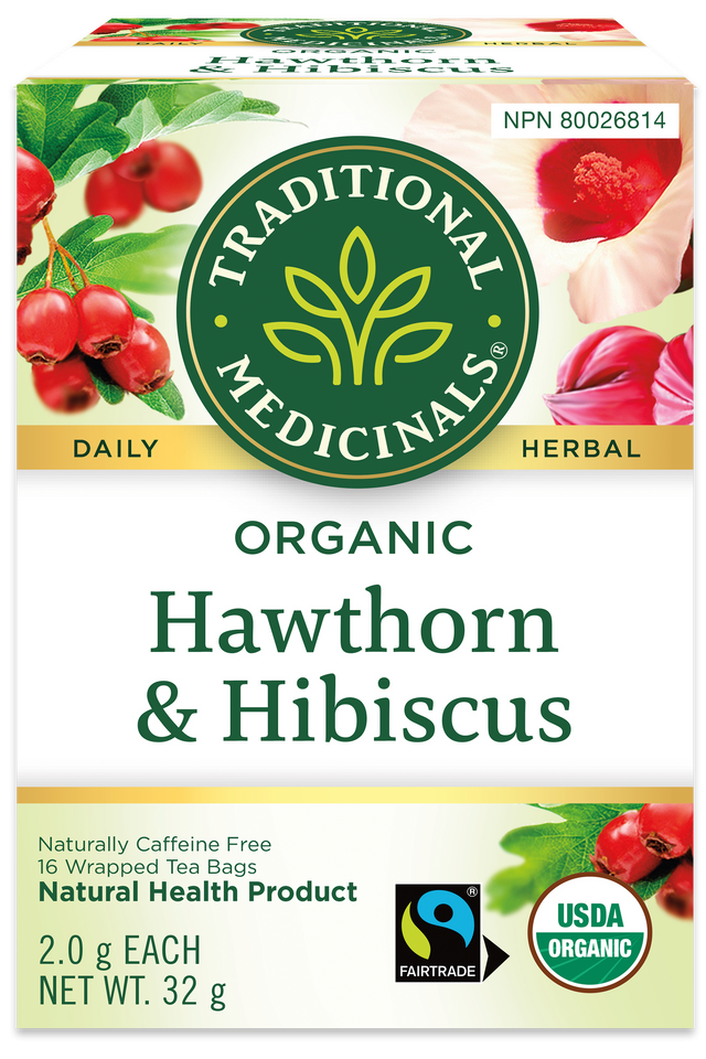 Organic Hawthorn & Hibiscus Tea (Canada)