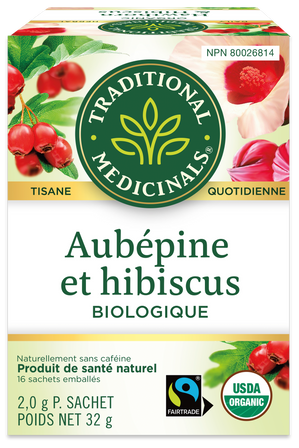 Organic Hawthorn & Hibiscus Tea (Canada)
