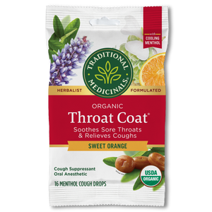 Throat Coat® Sweet Orange Lozenges View 1