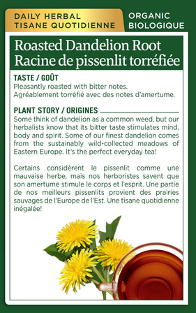 Organic Roasted Dandelion Root Tea (Canada)