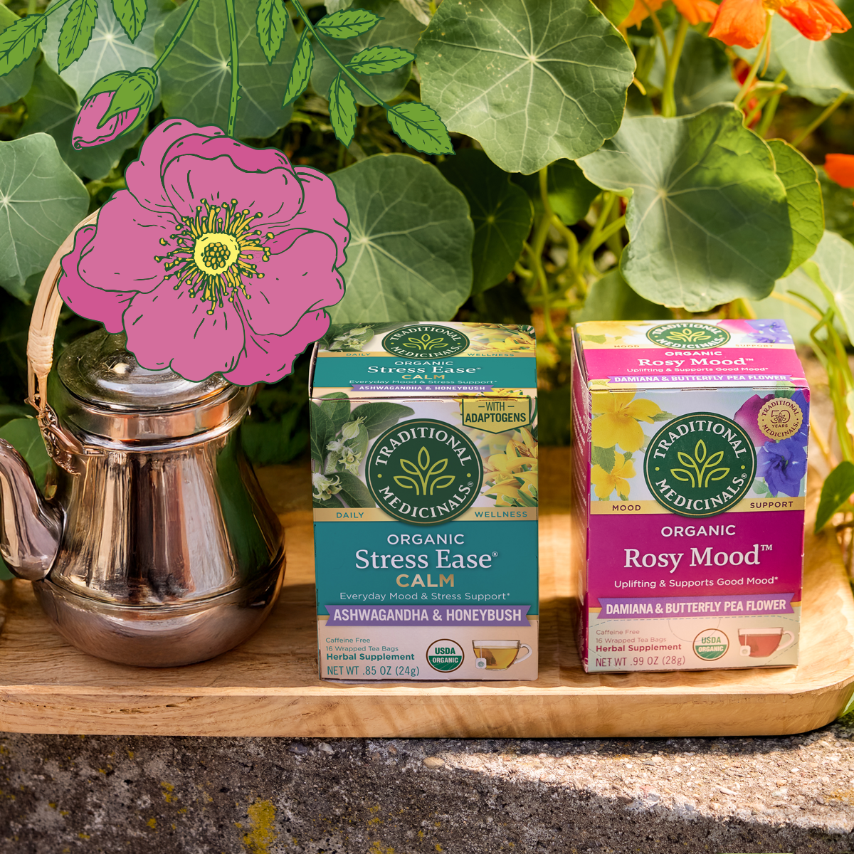 Our Anniversary Product Offerings: Rosy Mood and Stress Ease Calm