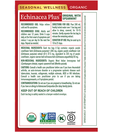 Organic Echinacea Plus® Tea (Canada)