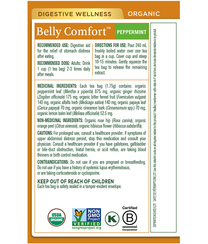 Organic Belly Comfort™ Peppermint Tea (Canada) View 2