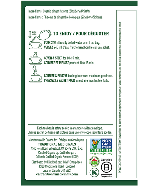 Organic Ginger Tea (Canada)