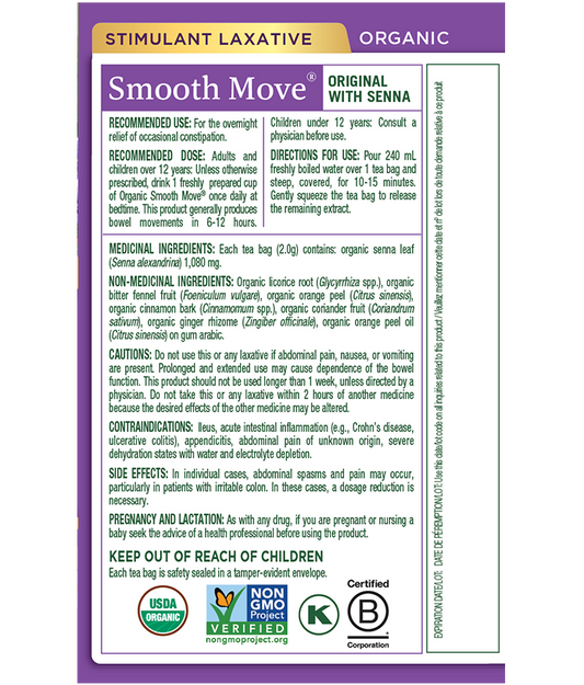 Organic Smooth Move® Tea (Canada)