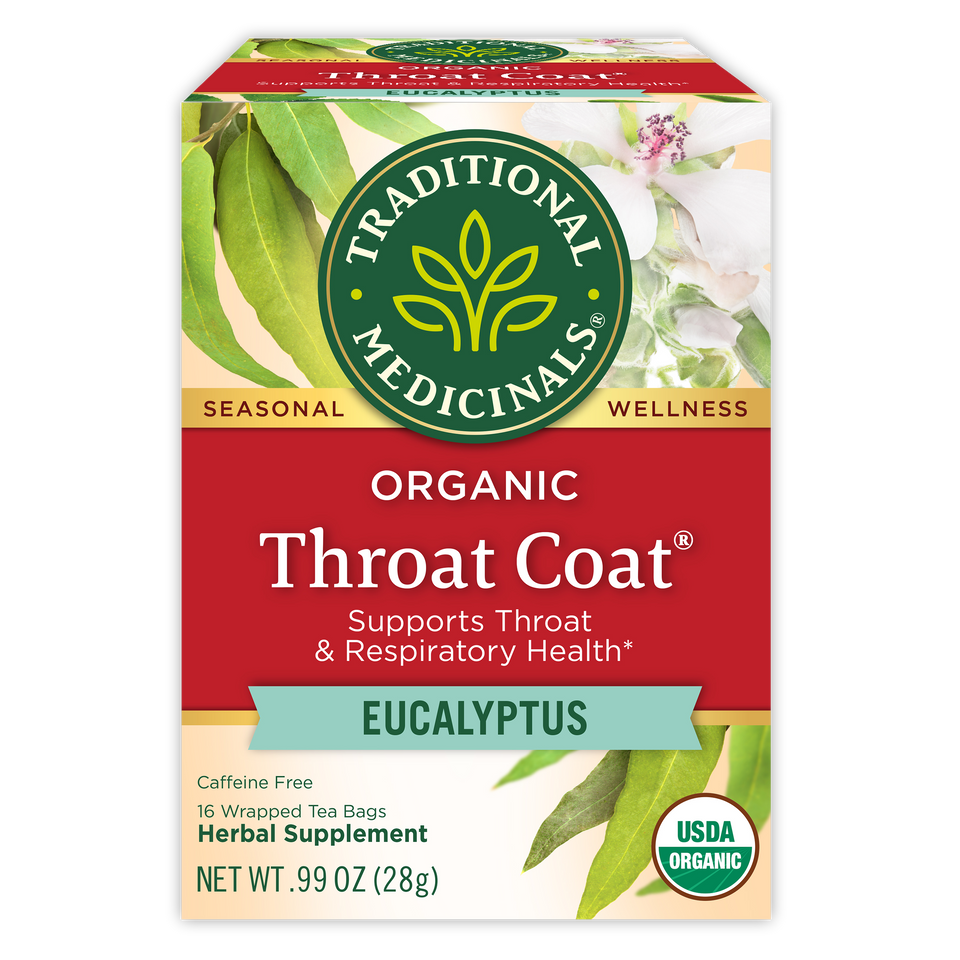 Throat Coat<sup>®</sup> Eucalyptus Tea package box