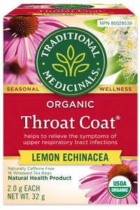 Organic Throat Coat® Lemon Echinacea Tea (Canada) View 1