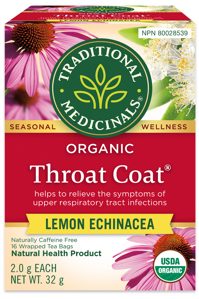 Organic Throat Coat® Lemon Echinacea Tea (Canada)