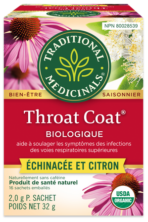 Organic Throat Coat® Lemon Echinacea Tea (Canada)