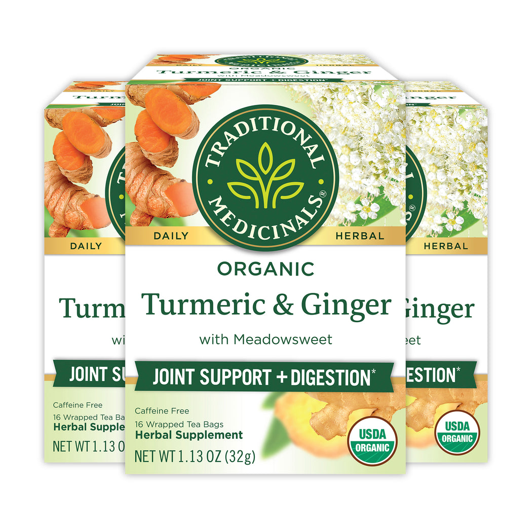 Turmeric & Ginger with Meadowsweet Tea Traditional Medicinals