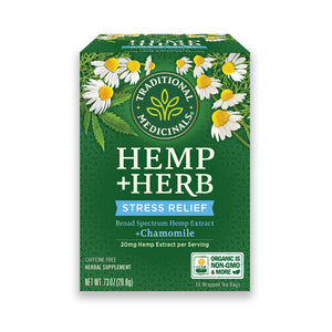 Hemp+Herb Stress Relief Chamomile Tea
