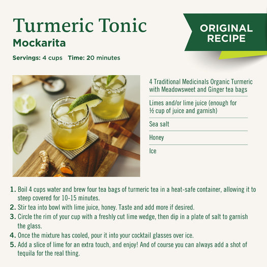 Turmeric with Meadowsweet & Ginger Tea