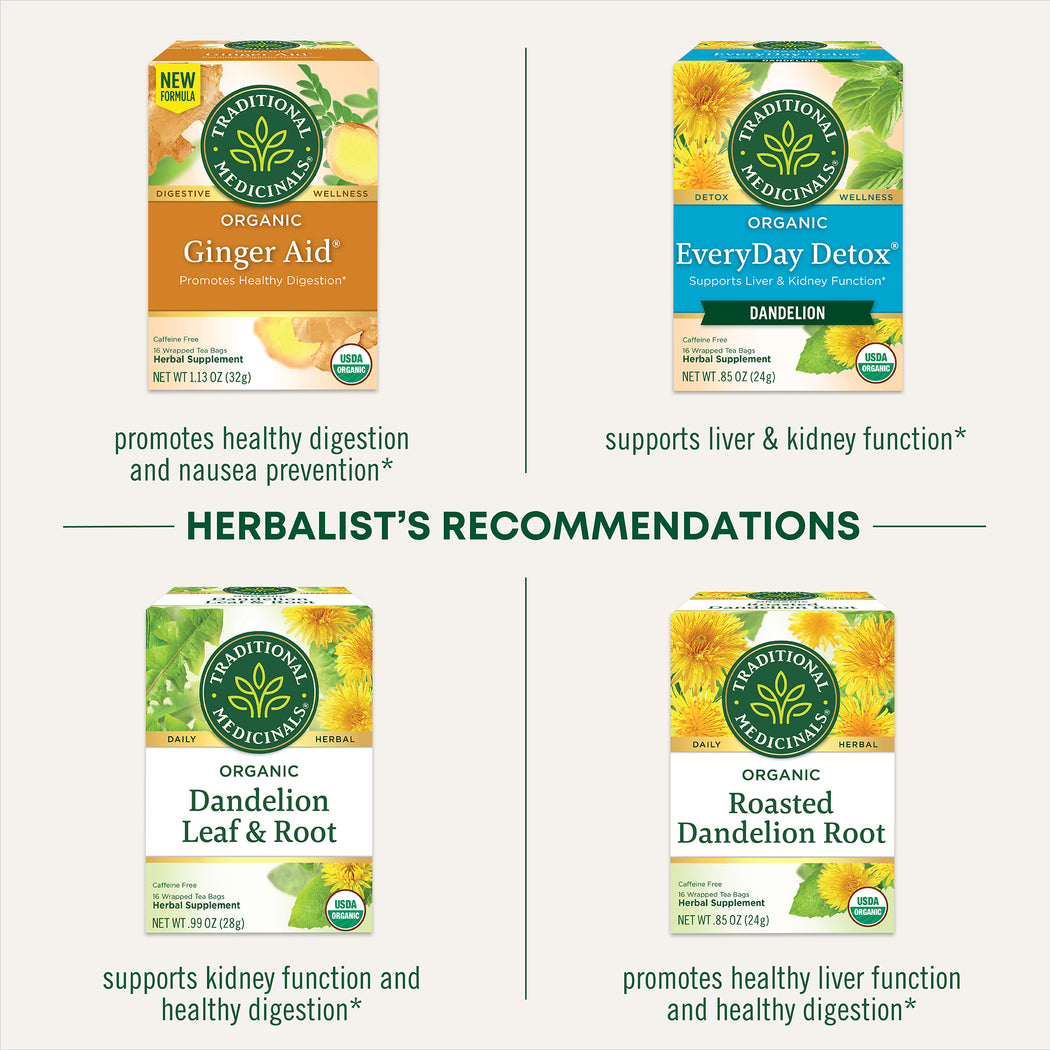 Dandelion Chai Probiotic Tea Traditional Medicinals