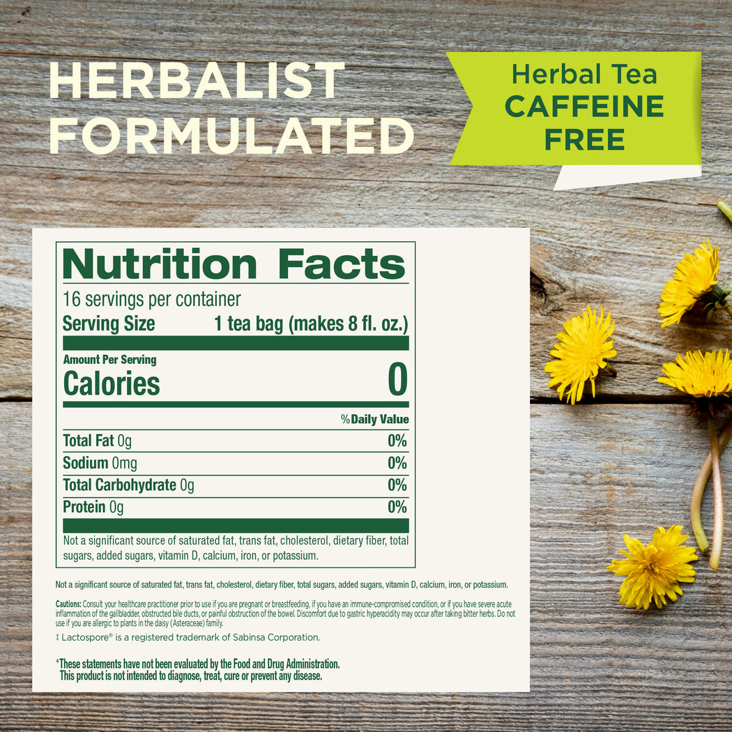 Dandelion Chai Probiotic Tea Traditional Medicinals