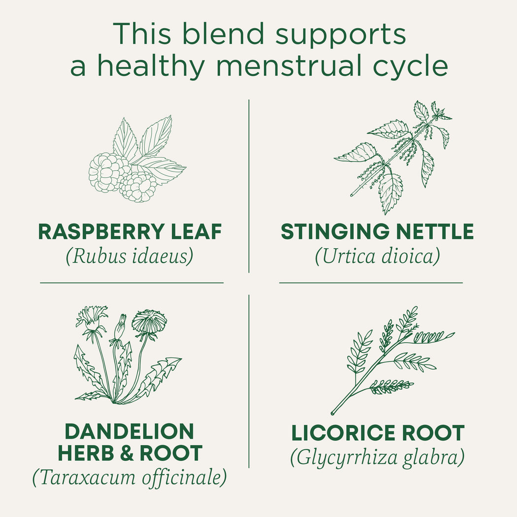Cycle Tea Man Healthy Cycle® Raspberry Leaf Menstrual Cycle Tea | Traditional Medicinals