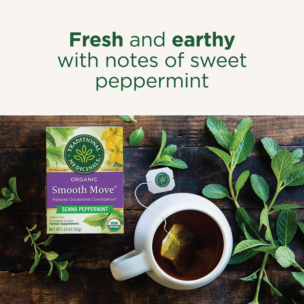 Smooth Move Tea In Store Smooth Move® Peppermint Tea | Traditional Medicinals